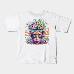 Neural Fantasia: The Psychedelic Mindscape Kids T-Shirt